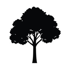 simple and clean big tree silhouettes vector ele 7