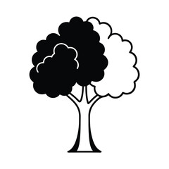 simple and clean big tree silhouettes vector eleg 4