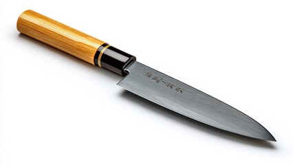 Fototapeta premium Japanese Steel Chef Knife Isolated