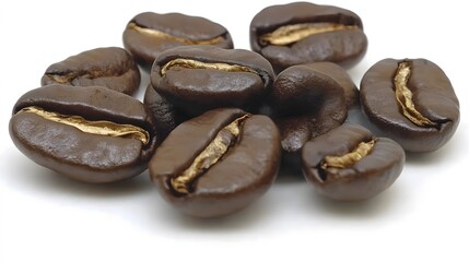 Roasted Coffee Beans Close Up Macro Photography