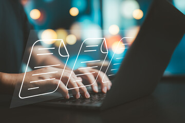 Using technology to store, access, and manage documents securely and systematically.