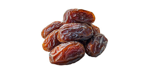 Obraz premium Dried Medjool Dates. Natural Sweetness And Nutritional Benefits Isolated On Transparent Background