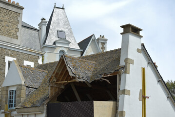 toit démoli à Saint-Malo