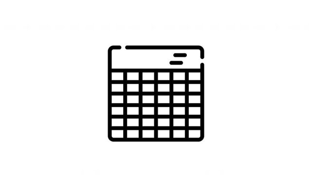 icon motion line graphic table data