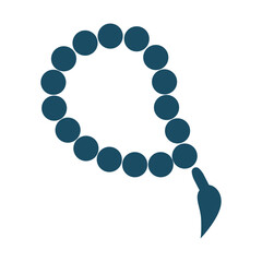 Prayer beads svg cut file. Isolated vector illustration.