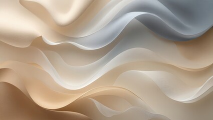 Fototapeta premium Muted beige, gray, and ivory gradient with soft transitions creating a serene, sophisticated visual tone