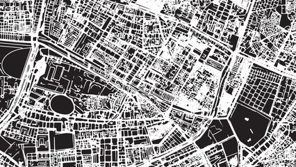 map with grunge texture in dot style. vector map with beach, highways and streets, Riyadh, Arab Saudi vector map with beach, highways and streets