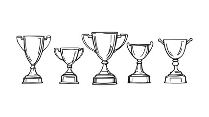 Trophy cupline art design inspiration for winning sports award