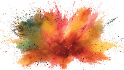 Mix powder explosion on white background Vibrant Holi color powder explosion with pink, Brushed Painted Abstract Background.  