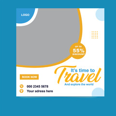 Explore the World Facebook and Instagram Posts For Travel Agency