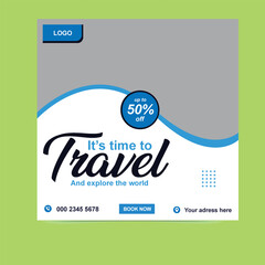 Explore the World Facebook and Instagram Posts For Travel Agency