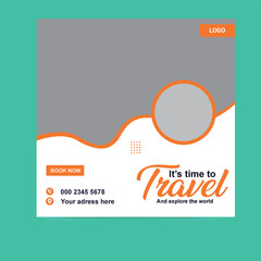 Explore the World Facebook and Instagram Posts For Travel Agency