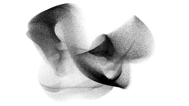 Particle Murmuration 
Particles swirl and flow across the frame. Loops.