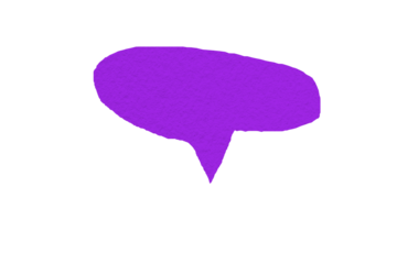 Purple paper cut speech bubble, chat symbol with speech bubbles, cartoon style speech bubbles PNG transparent
