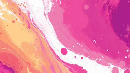Vibrant Liquid Artwork with Colorful Swirls and Abstractions, Abstract watercolor stain pink pastel on white background. vector