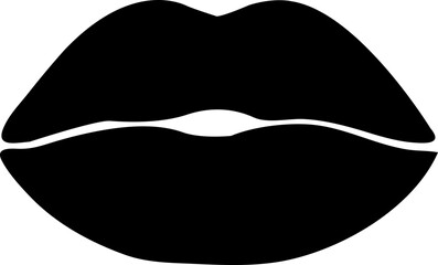 lips silhouette beautiful design vector file svg