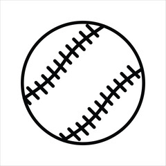 tennis ball icon vector illustration template on white background. color editable