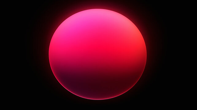 Round Podium with Red Neon Light. Christmas ring of lights glowing swirl light podium effect lens flare. Reflective floor, ldc, neon circle red neon background.