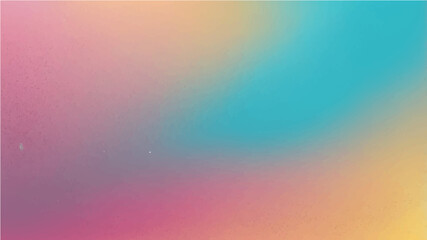 Obraz premium Abstract pink, yellow and turquoise gradient noisy grain background texture