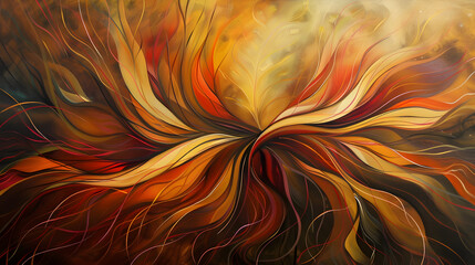 Pentecost, A creative abstract interpretation of spiritual awake