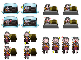 壱A：運転表情集 祖母まとめ CS3