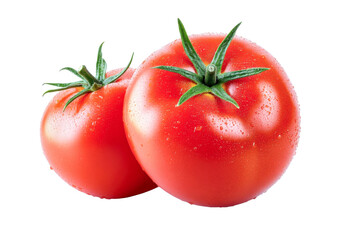 juicy red tomatoes isolated