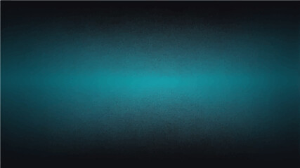 Abstract black and blue and turquoise gradient noisy grain background texture