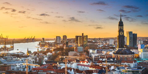 Skyline of Hamburg, Germany
