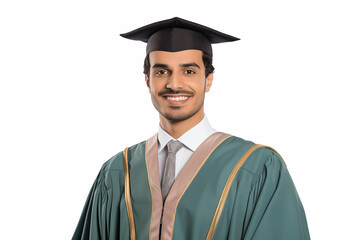Smiling Middle Eastern College Student on Transparent Background – Modern Education, Youth Diversity, Academic Lifestyle