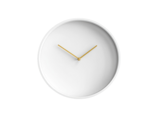 Simple Wall Clock  isolated on a transparent background