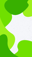 Dynamic liquid flat design background in green color.  Vector illustration. Suitable for web design, posters, social media post and decoration.