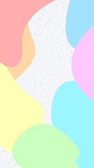 Dynamic liquid flat design background in pastel color.  Vector illustration. Suitable for web design, posters, social media post and decoration.