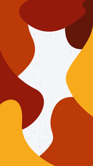Dynamic liquid flat design background in brown color.  Vector illustration. Suitable for web design, posters, social media post and decoration.