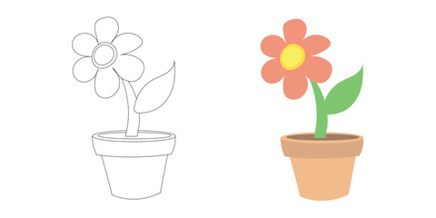 A bright green plant sprouts from fresh brown soil, capturing organic growth and sustainability in a gentle, cute  environment-themed graphic