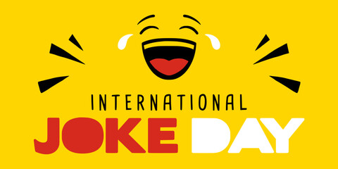International Jokes day July 1, Social Media Post Design Template vector Layered