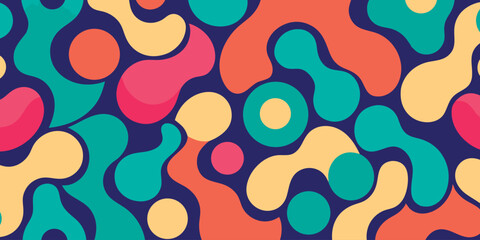 Abstract Composition of Blob Shapes