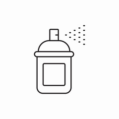 Spray bottle container icon vector sign