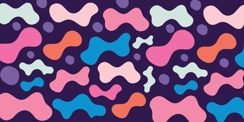 Abstract Composition of Blob Shapes