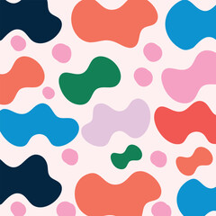 Abstract Composition of Blob Shapes