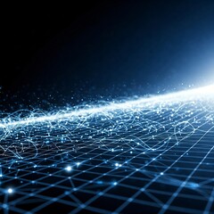 Obraz premium Radiant Data Grid Flow