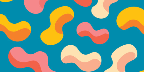 Abstract Composition of Blob Shapes