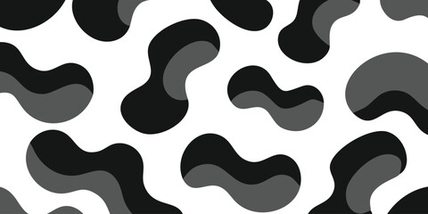 Abstract Composition of Blob Shapes