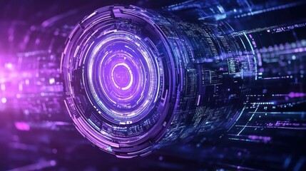 Fototapeta premium Abstract futuristic technology design