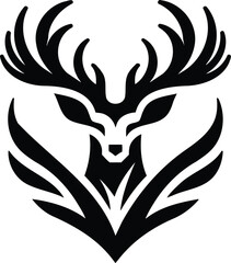 Heraldic Deer Symbol