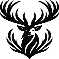 Stylized Stag Symbol
