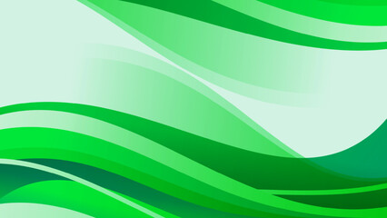 abstract background green wave for eco, business, presentation design theme