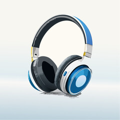 headphones on a white background