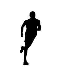 Athletic Runner Silhouettes for Sports Design