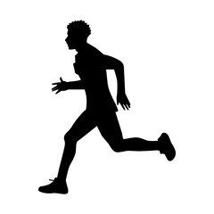Athletic Runner Silhouettes for Sports Design