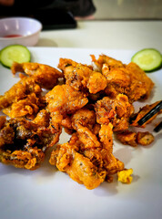 fried battered fast food